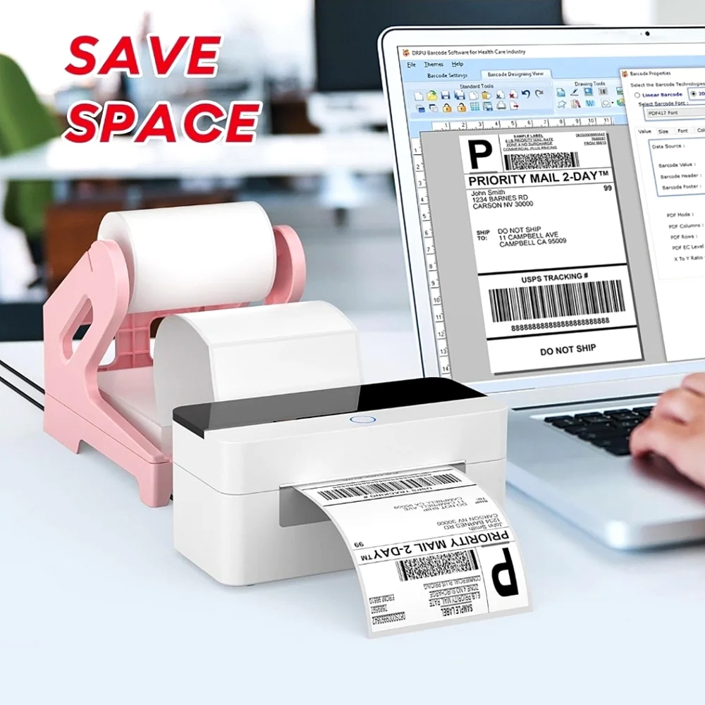 Pink Label Dispenser & Holder
